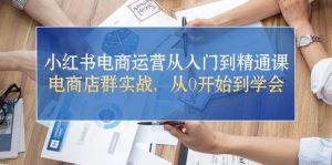 小红书电商运营从入门到精通课,电商店群实战,从0开始到学会-享创网