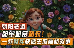 利用一款软件5分钟一条爆款睡前故事，简单粗暴精致！小白月入2w+-享创网