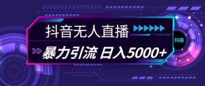 抖音无人直播,暴利引流,日入5000+-享创网