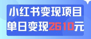 利用小红书卖资料单日引流150人当日变现2610元小白可实操（教程+资料）-享创网