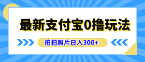 最新支付宝0撸玩法,拍照轻松赚收益,日入300+有手机就能做-享创网