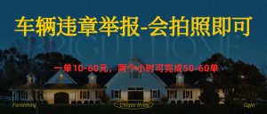 车辆违章举报得奖励-享创网