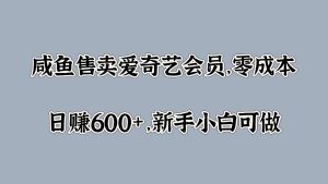 咸鱼售卖爱奇艺会员，零成本，日赚600+，新手小白可做-享创网