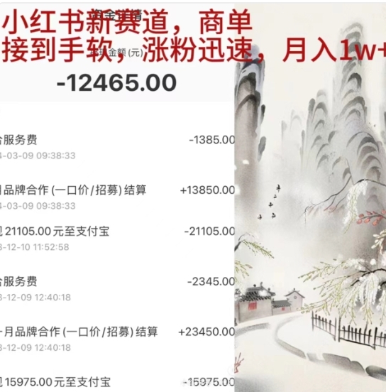 小红书新赛道，商单接到手软，涨粉迅速，一个月1w+-享创网