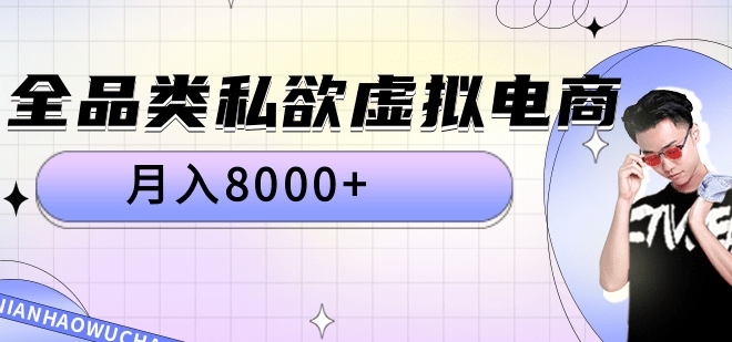 全品类私域虚拟电商，月入8000+-享创网